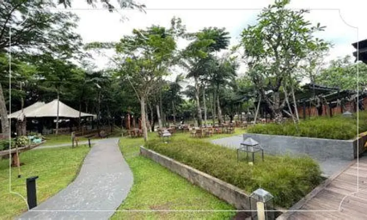 Fasilitas area rumput luas di Hutan Kota GBK