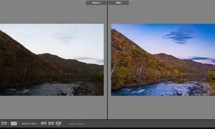 Editing Landscape Perbandingan foto pemandangan sebelum dan sesudah editing