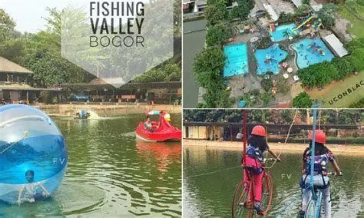 Waterpark Fishing Valley Wahana seluncuran air di waterpark Fishing Valley