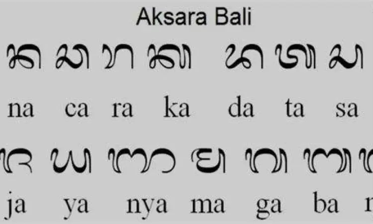 Aksara Bali pada prasasti