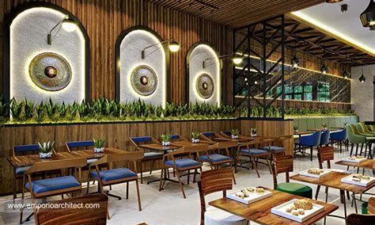 Restoran Modern Jakarta Barat Interior restoran jakarta barat bergaya modern industrial