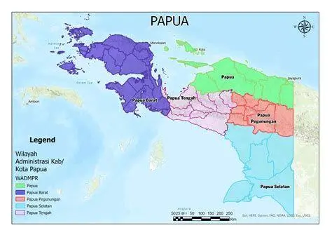 Peta Administrasi Papua peta administrasi gambar pulau papua