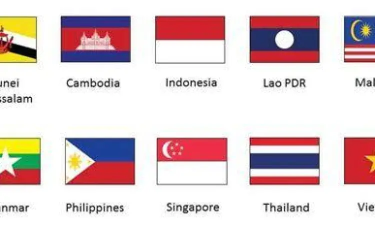 Bendera Negara-Negara ASEAN Bendera dan simbol negara anggota ASEAN