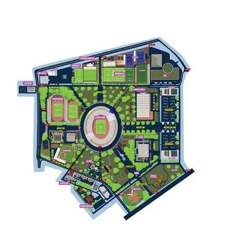 Lokasi GBK Softball Stadium Lokasi strategis GBK Softball Stadium di pusat Jakarta