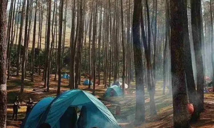 Camping di Batu Kuda Area camping ground yang luas di wisata batu kuda