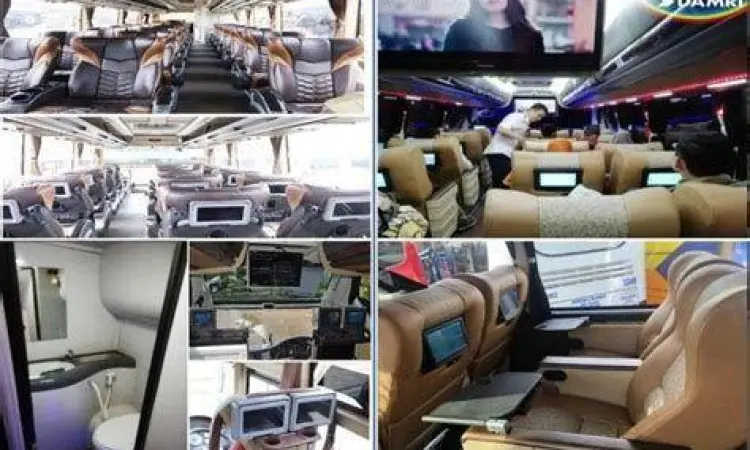 Interior Bus Damri Fasilitas interior bus Damri kelas eksekutif