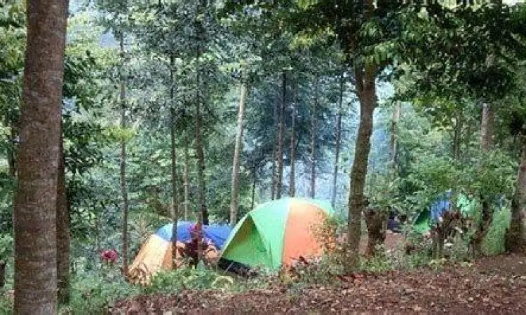 Area camping ground di Curug Pasir Reungit