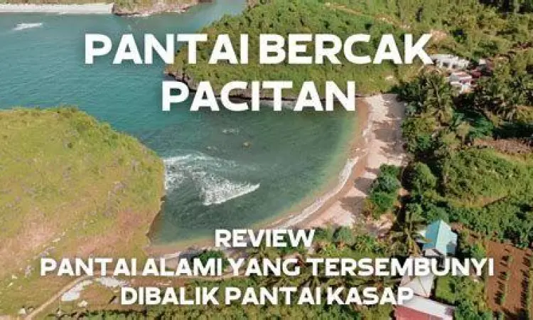Pemandangan udara Pantai Kasap Raja Ampat Pacitan
