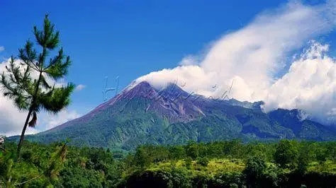 Gunung Berapi di Jawa Gunung Merapi sebagai salah satu gunung aktif di Pulau Jawa
