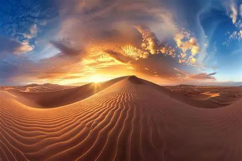 Landscape Sahara 360 Pemandangan imersif 360 derajat di tengah padang pasir Sahara