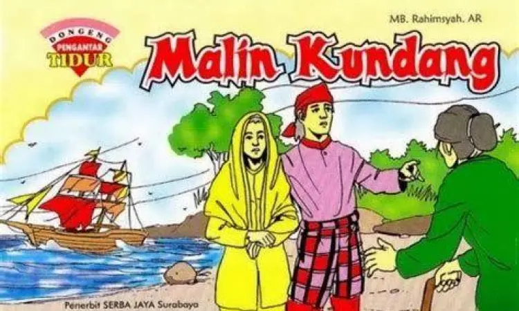 Kapal Megah Malin Kundang Ilustrasi kapal besar Malin Kundang di tengah badai