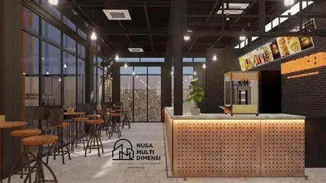 Interior Cafe Modern Cibubur Interior cafe modern di kawasan Cibubur dengan konsep industrial