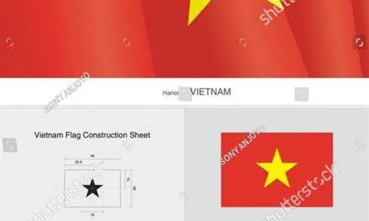 Spesifikasi Teknis Bendera Vietnam Detail konstruksi gambar bendera vietnam
