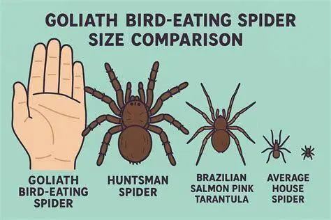 Goliath Birdeater Tarantula Perbandingan ukuran Goliath Birdeater dengan tangan manusia