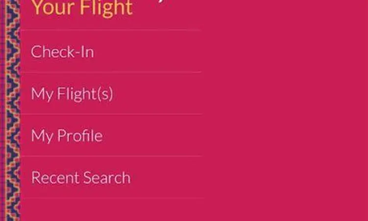 Tampilan aplikasi mobile Batik Air untuk check in