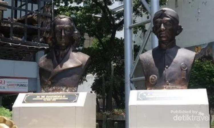 Detail Patok Nol Kilometer Detail patok sejarah 0 km Bandung