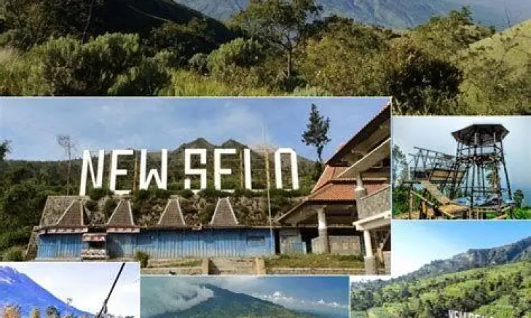 Pemandangan gardu pandang New Selo Boyolali