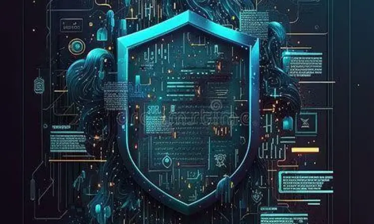 Ilustrasi keamanan siber dan perlindungan data pribadi