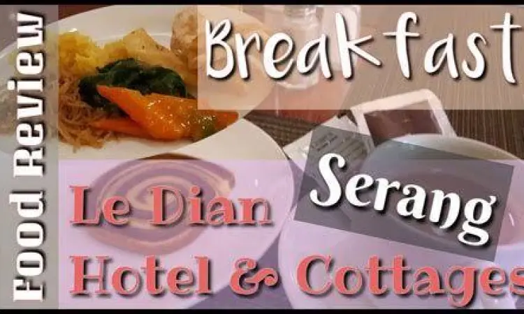 Restoran Le Dian Hotel Hidangan lezat di restoran Le Dian Hotel