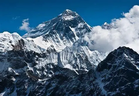 Lanskap Pegunungan Himalaya Pemandangan lanskap Pegunungan Himalaya dengan puncak Everest