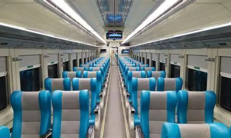Kereta Api Eksekutif Menuju Dieng Interior kereta api eksekutif untuk perjalanan nyaman ke Dieng
