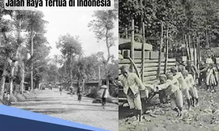 Arsip lama Jalan Raya Pos di Bandung