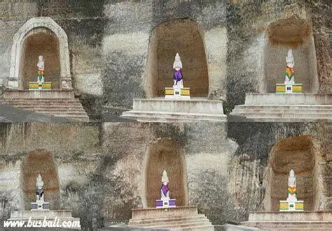 Patung Ikonik di Tebing Pandawa Patung Panca Pandawa di tebing kapur