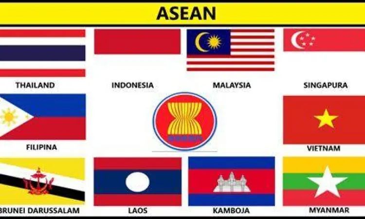 Kumpulan bendera negara-negara ASEAN
