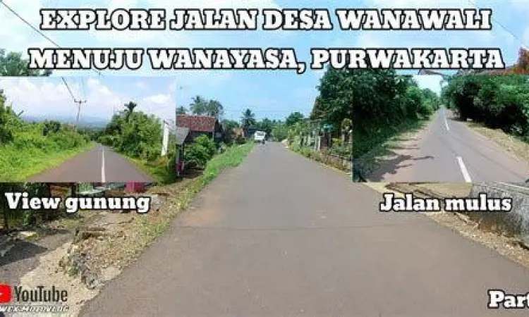 Jalur berkelok di kawasan Wanayasa menuju Curug Cijalu