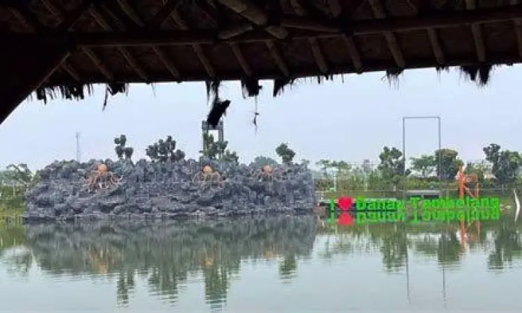 Spot Foto Danau Tambelang Spot foto jembatan kayu di Danau Tambelang Bekasi