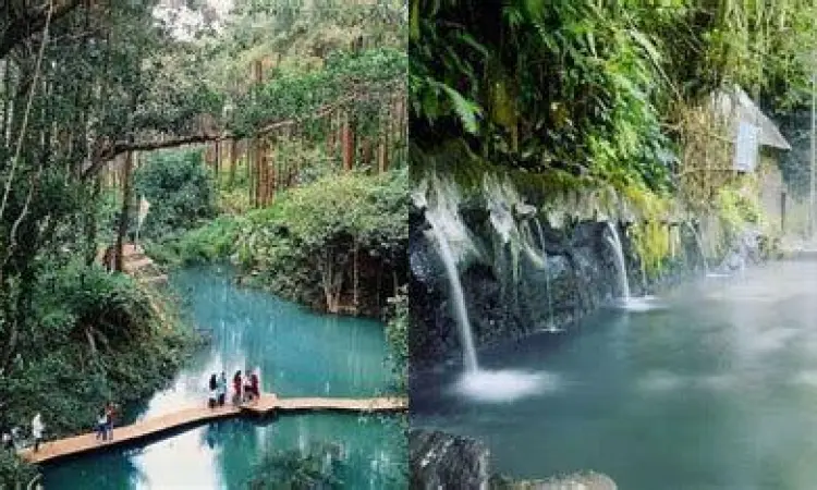 Interaksi wisatawan di Curug Putri Tegal