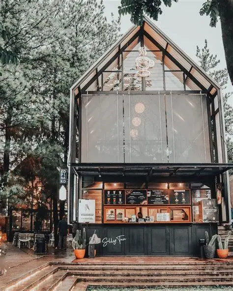 Cafe Estetik Kota Wisata Cafe estetik dengan area outdoor di Kota Wisata