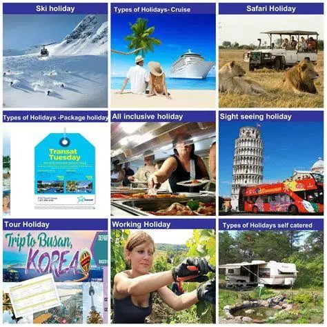 Jenis-jenis Holiday Infografis perbedaan jenis holiday dan vacation