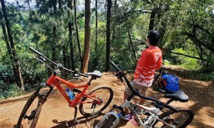 Aktivitas Sehat di Studio Alam Warga melakukan aktivitas jogging di Studio Alam TVRI