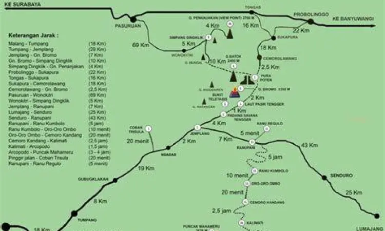 Jalur Pasir Mahameru pendaki melewati jalur pasir puncak mahameru