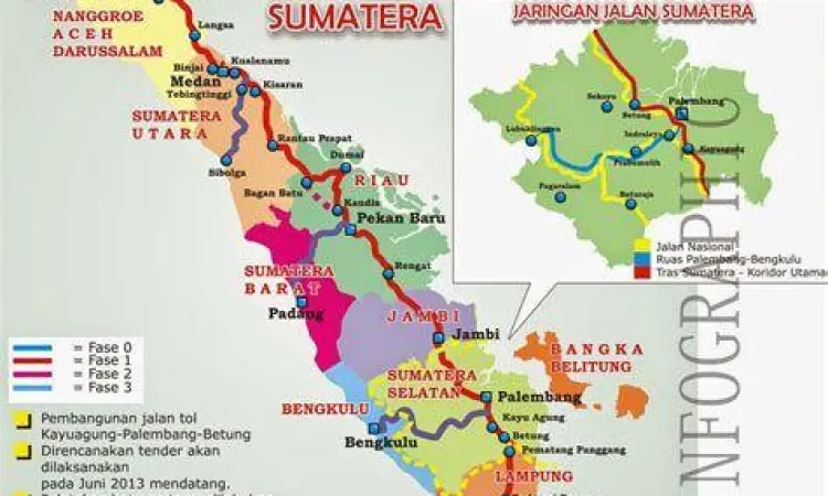 Peta jalur jalan tol trans sumatera terbaru