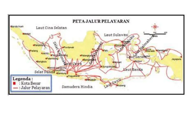 Peta Jalur Maritim Strategis Peta navigasi sekitar tanjung batu belitung