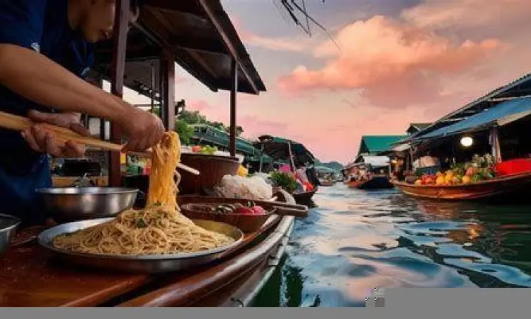 Mie perahu tradisional Thailand