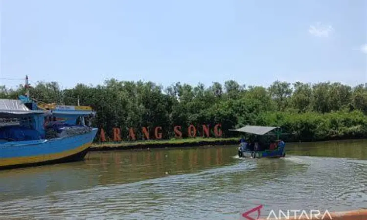 Perahu wisata nelayan di Karangsong Indramayu