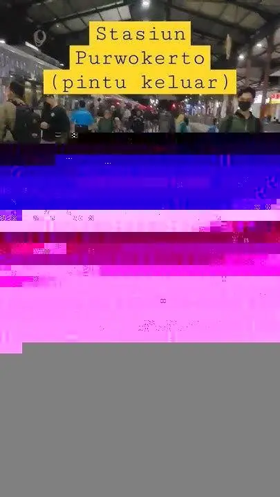 Stasiun Purwokerto Jawa Tengah Pintu keluar stasiun purwokerto arah wonosobo