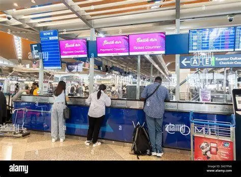 Area Check-in Batik Air Konter Check-in Batik Air