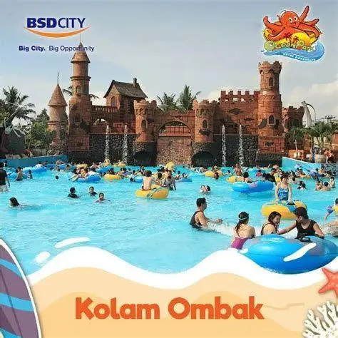 Kolam Ombak Pacific Wave Pemandangan kolam ombak Pacific Wave Ocean Park
