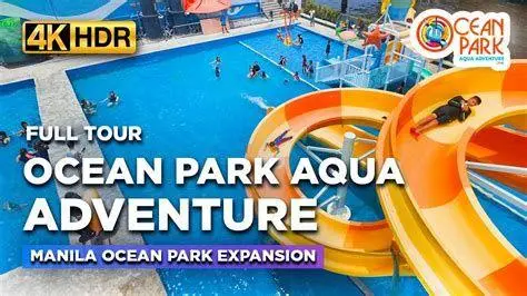 Tips Foto di Ocean Park Pengunjung berfoto di area Splash Town