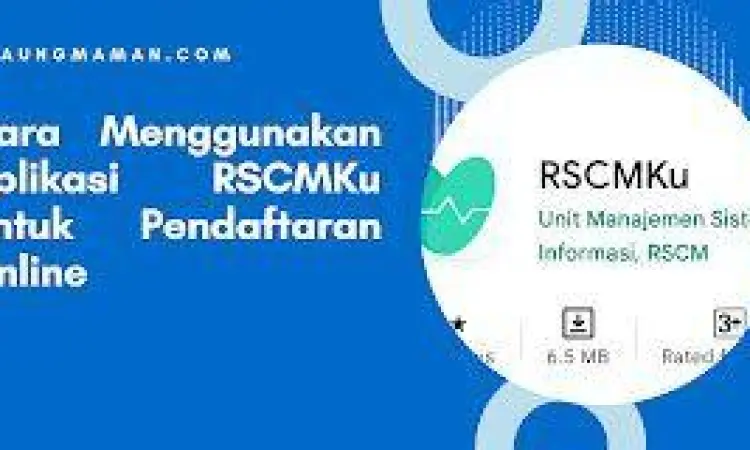 Tampilan aplikasi pendaftaran online RSCMku