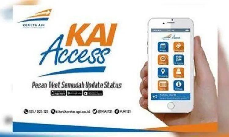Proses pemesanan tiket kereta api eksekutif di aplikasi mobile