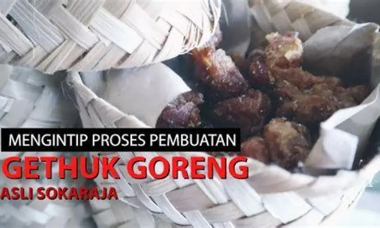Proses penggorengan getuk goreng tradisional