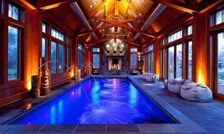 Pencahayaan lampu LED kolam renang indoor