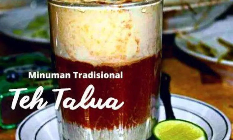 Minuman teh talua khas Sumatera Barat