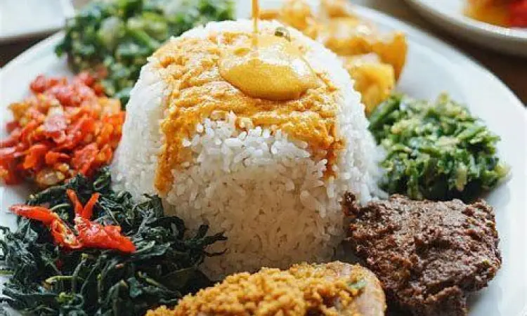 Nasi Padang Tambo Porsi nasi padang tambahan