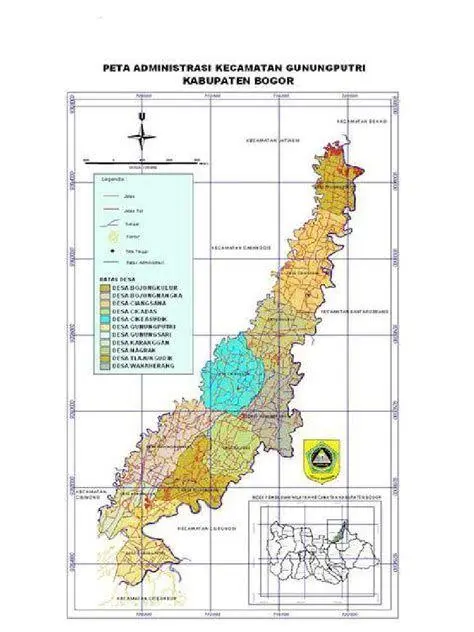 Akses Tol Gunung Putri Peta navigasi menuju pintu tol Gunung Putri dan sekitarnya